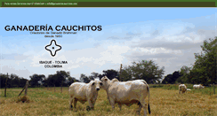 Desktop Screenshot of ganaderiacauchitos.com